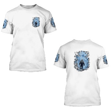 Discover Sasquatch Walking into the Forest yetis Forest Camping 3D T Shirts