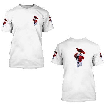 Discover Japanese Geisha Anime 3D T Shirts