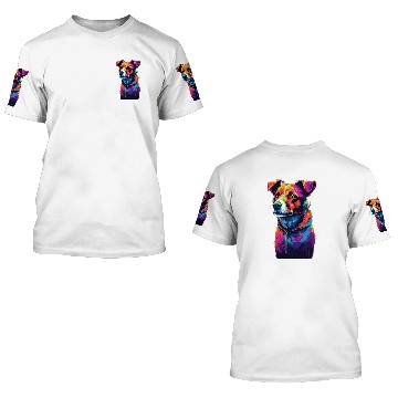 Discover Jack Russell Terrier 80s Dog 3D T Shirts