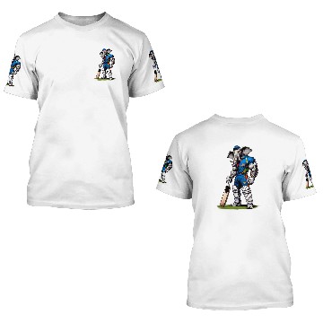 Discover India Elephant Cricket Player Cricketer Baseball Tees 3D T Shirts