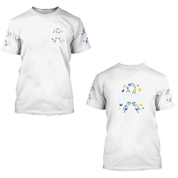 Discover World Down Syndromes Day Butterfly Down Syndromes Awareness 21 Baseball Tees 3D T Shirts