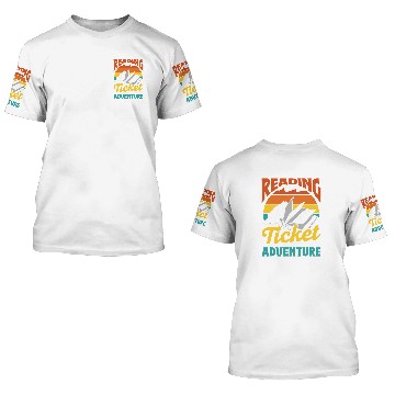 Discover Reading Is A Ticket To Adventure Librarian Books Library Baseball Tees 3D T Shirts