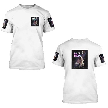 Discover Solar Eclipse astronaut april 8 2024 Baseball Tees 3D T Shirts