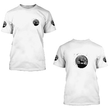 Discover Miniature Bull Terrier Dog Moon Baseball Tees 3D T Shirts