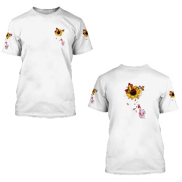 Discover Multiple Myeloma Awareness Sunflower Elephant Men Womens Baseball Tees 3D T Shirts
