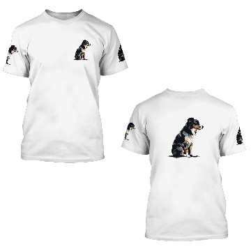 Discover Pawsome Pals Australian Shepherd Silhouette Zip 3D T Shirts