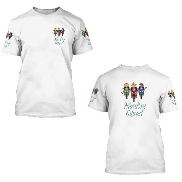 Discover Monkey Tail Wild Primate Biker Squad Motorcycle Monkies Ride 3D T Shirts