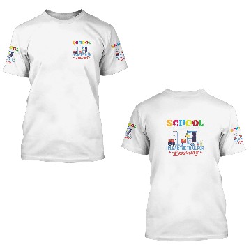 Discover School Custodian Clear Trail For Learning Janitor Graphic 3D T Shirts