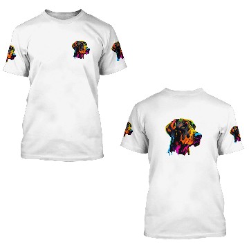 Discover Rhodesian Ridgeback Lover Design Pop Art Rhodesian Ridgeback 3D T Shirts