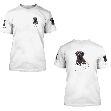 Discover Rhodesian Ridgeback geometric drawing Baseball Tees 3D T Shirts