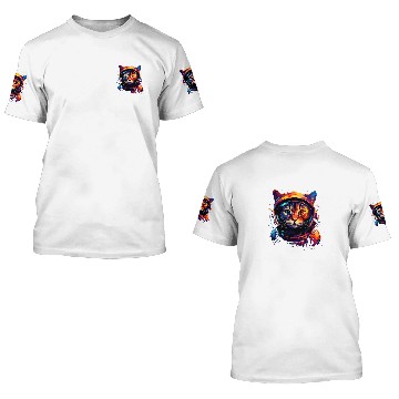 Discover Space Cat Astronaut Cat Galaxy Kitten Graphic 3D T Shirts