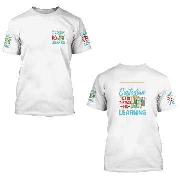 Discover School Custodian Clear Trail Learning 2Janitor Appreciation 21 Baseball Tees 3D T Shirts