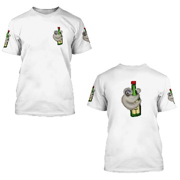 Discover Sloth Climbing Soju Bottle Baseball Tees 3D T Shirts