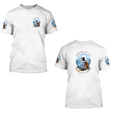 Discover Hiking Dog Border Collie Adventure Mountain Explorer Baseball Tees 3D T Shirts