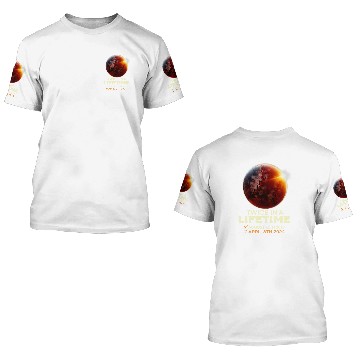 Discover Solar Eclipse Twice In Lifetime 2024 Solar Eclipse Baseball Tees 3D T Shirts
