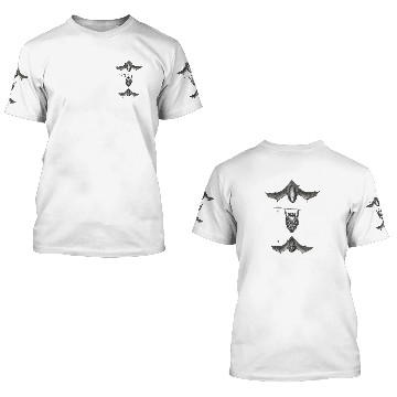Discover Retro vintages Horror Movie Bat Illustration Baseball Tees 3D T Shirts