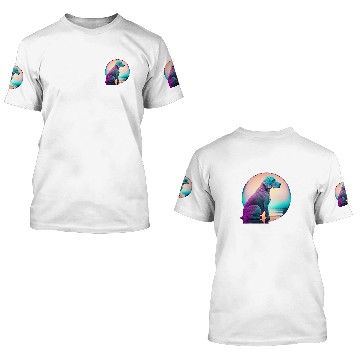 Discover Weimaraner Japanese Retro Synthwave 3D T Shirts