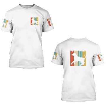 Discover Rhodesian Ridgeback Retro 1970s Dog Silhouette 3D T Shirts