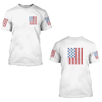 Discover Baseball USA Flag American Flag 1 Baseball Tees 3D T Shirts