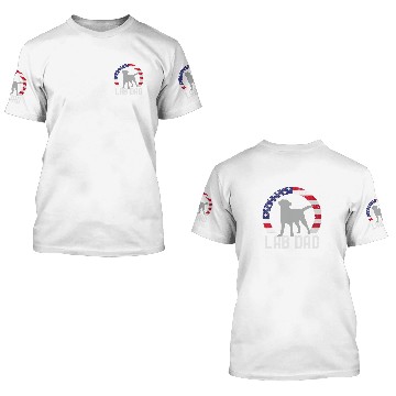 Discover Silver Lab Dad 4th of July Labrador Matching Parents Baseball Tees 3D T Shirts