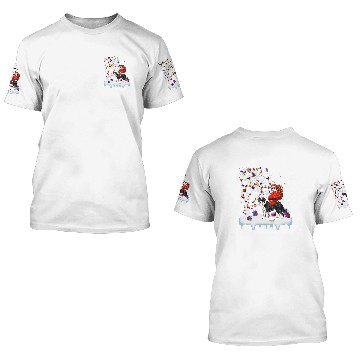 Discover Santa Riding Border Collie Dog Tree Lights Border Collie Fun Baseball Tees 3D T Shirts