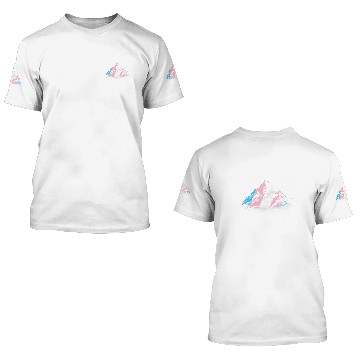 Discover Subtle Transgender Pride Month Mountain Hiking Camping Trans 3D T Shirts