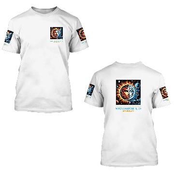 Discover Retro Solar Eclipse Parsons Harbour Newfoundland Canada 3D T Shirts
