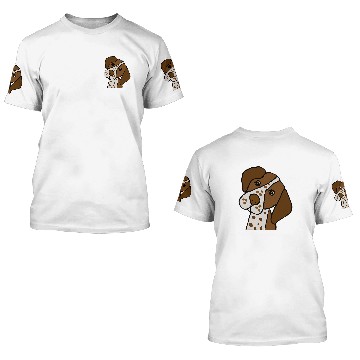 Discover Smileteespetsa Cute German Shorthaired Pointer Dog Face 3D T Shirts