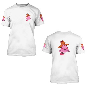Discover Teddy Bear Ballet Dancer Funny Animal Ballerina 3D T Shirts 3D T Shirts