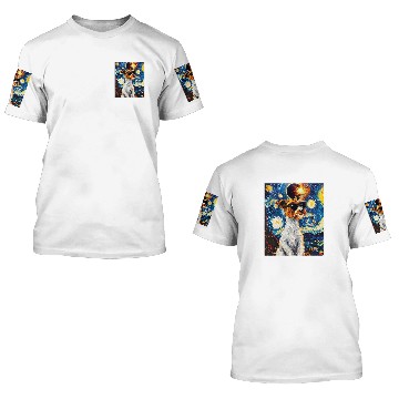 Discover Total Solar Eclipse Wire Fox Terrier Dog 2 3D T Shirts