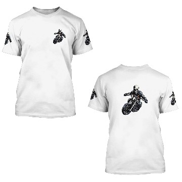 Discover Motorcycle Skeleton 3D T Shirts