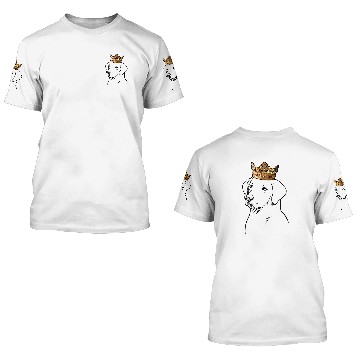 Discover Labrador Lab Dog Wearing Crown 3D T Shirts