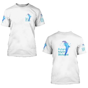 Discover Love for Marine Life Future Marine Biologist 3D T Shirts