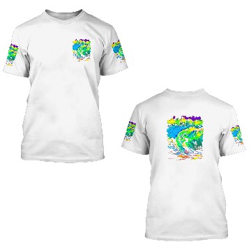 Discover Surfer Pop Art Zip 3D T Shirts