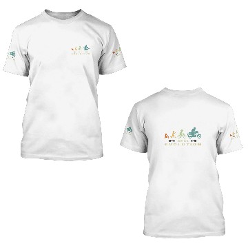 Discover Motorcycle Evolution Moped Accessories DDR Vehicles Zip 3D T Shirts