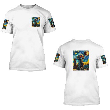 Discover Total Solar Eclipse Poodle Dog 3D T Shirts