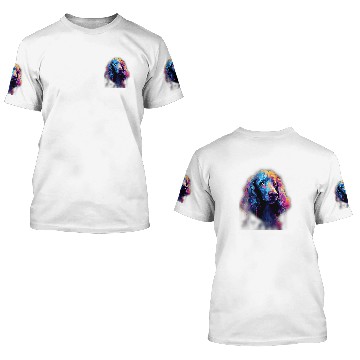 Discover Poodle Dog Abstract Impression Colorful Graphic Art 3D T Shirts