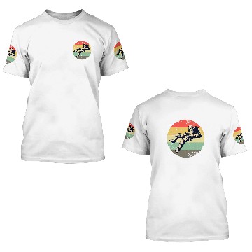 Discover Retro Floating Astronaut Space Baseball Tees 3D T Shirts