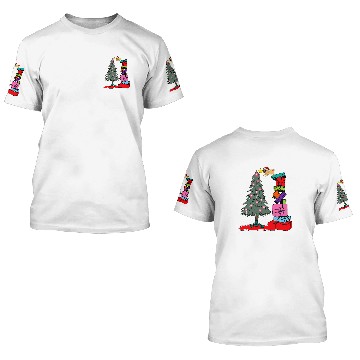 Discover pug christmas 3D T Shirts