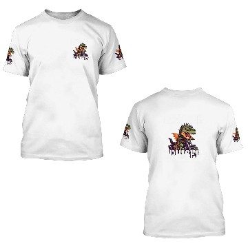Discover TRexs And Motorcycle Lizard King Cruiser 24 3D T Shirts