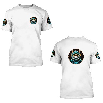 Discover Space Cat Funny Galaxy Astronaut Cats Cosmic Kitten Zip 3D T Shirts