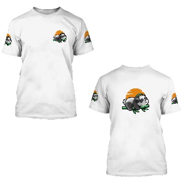 Discover Peaceful Panda Baseball Tees 3D T Shirts