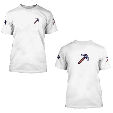 Discover Master Builder Funny Video Game Pickaxe Pixel Art Gamer 3D T Shirts