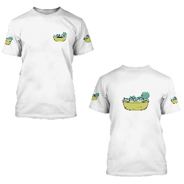 Discover Sea Animal Ice Bathing Cute Octopus 3D T Shirts