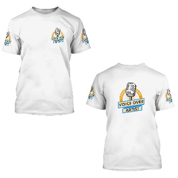 Discover Voice over artist vintages Microphone Zip 3D T Shirts