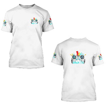 Discover Back To School Funny Game Over Teacher Student Controller 12 3D T Shirts
