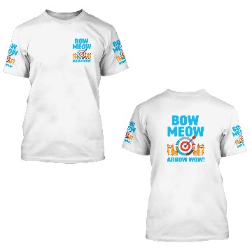 Discover Traditional Archery Cat Lover Archer Arrow Bow Hunter 10 3D T Shirts