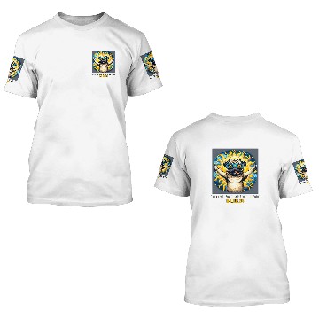 Discover Pug Dog Taking Selfie Solar Eclipse Baseball Tees 3D T Shirts
