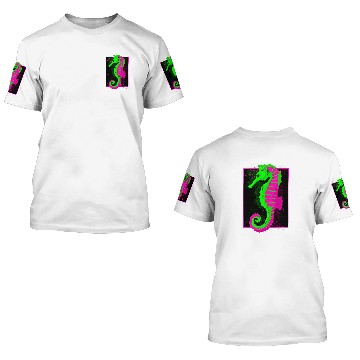 Discover Seahorse Beach Aquarium 21 Baseball Tees 3D T Shirts