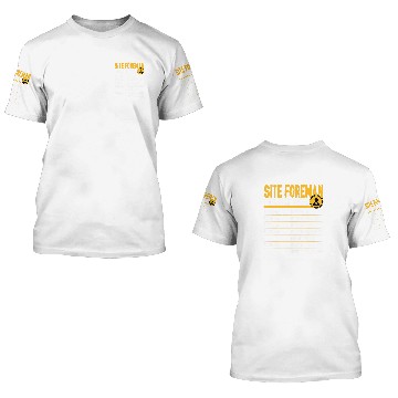 Discover Site Foreman Hourly Rate Construction Work Supervisor Baseball Tees 3D T Shirts